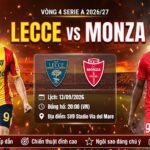 Nhận định bóng đá, soi kèo trận đấu giữa Lecce vs Monza vòng 4 Serie A, trực tiếp trên Xoilac TV.