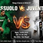 Nhận định bóng đá Sassuolo vs Juventus lúc 01h45 ngày 14/09/2026 vòng 4 Serie A trực tiếp trên Xoilac TV.